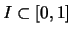 ${\mathit I} \subset [0,1]$