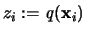 $z_i:= {\mathit q}({\mathbf x}_i)$