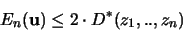 \begin{displaymath}
E_n({\mathbf u}) \leq 2 \cdot D^*(z_1,..,z_n)
\end{displaymath}