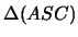 $\Delta(ASC)$
