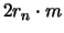 $2r_n \cdot m$