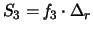 $S_3 = \mathit{f}_3 \cdot \Delta_r$