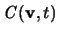 ${\mathbf{\mathit C}}({\mathbf v},t)$