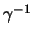 $\gamma^{-1}$