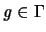 ${\mathit g} \in \Gamma$