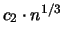 $c_2 \cdot n^{1/3}$