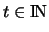 $t \in {\rm I\mkern-3mu N}$