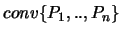 $conv \{P_1,..,P_n\}$