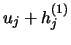 $u_j +h_j^{(1)}$