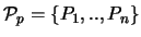 ${\mathcal P}_p = \{P_1,..,P_n \}$