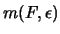 $m(F,\epsilon)$