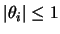 $\vert \theta_i \vert \leq 1$